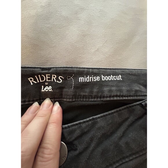 Riders by Lee Women's Size 20WP Black Midrise Bootcut Jeans Denim Pants - Picture 7 of 8